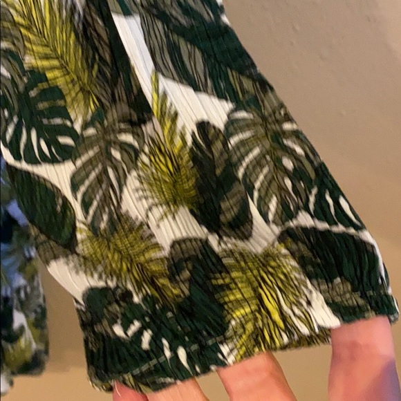 Time and Tru Leaf Print Ling Sleeve Dress XXL/20 - Picture 4 of 6